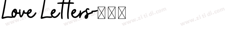 Love Letters字体转换 Love Letters字体转换
